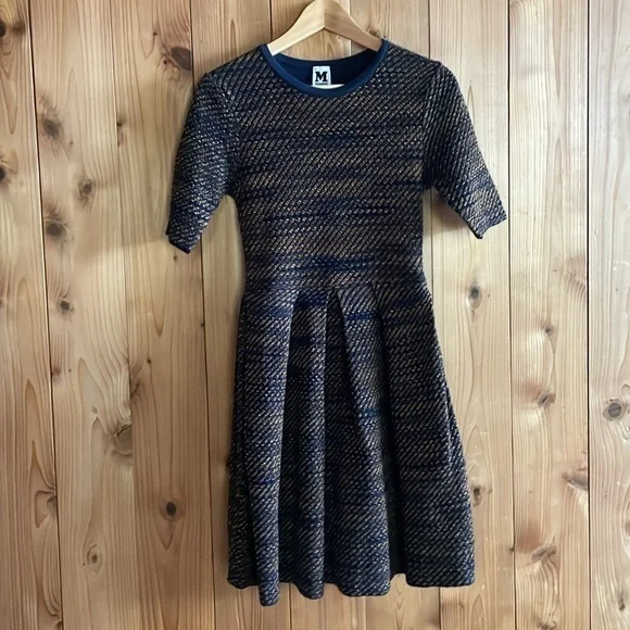 Missoni M knit pleated fit and flare dress sz 44 - Picture 1 of 9